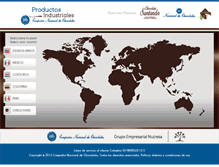 Tablet Screenshot of chocolatesindustrial.com